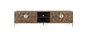 Giner Y Colomer Mueble TV 4 Puertas Madera de Mango Metal Nogal Dorado 190 cm